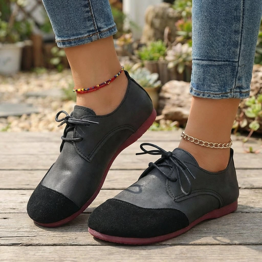 Hollis | Women’s Comfortable Lace-Up Walking Flats