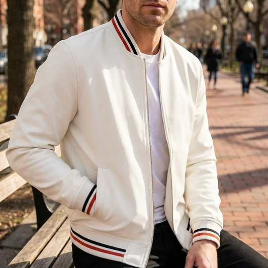Classic Zip-Up Bomber Jacket