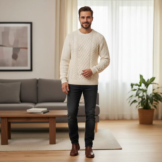 Men’s Classic Cable Knit Sweater