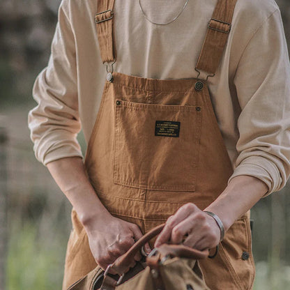 Unisex Canvas Overall Vintage Style