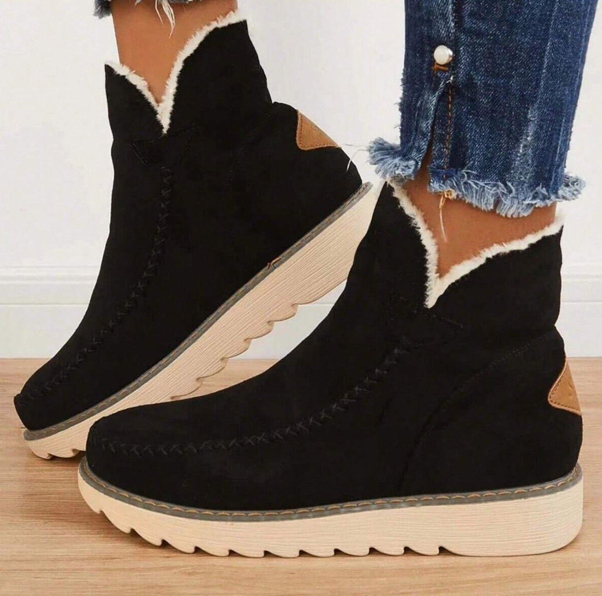 Women's Winter Boots Lined Slip-On