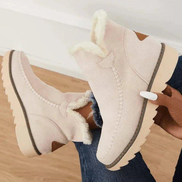 Women's Winter Boots Lined Slip-On