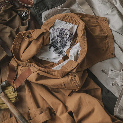 Unisex Canvas Overall Vintage Style