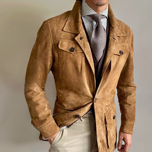 Moretti Men's Suede Leather Jacket