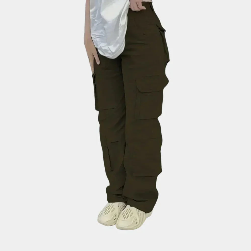 Women's High Waist Cargo Pants