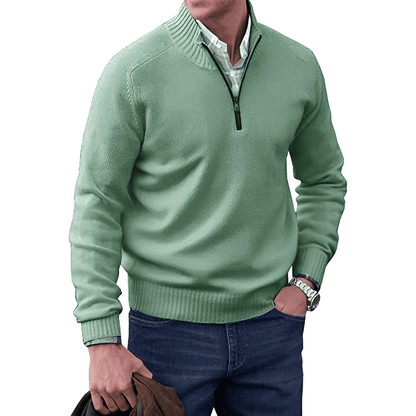 Benoit Women's Cashmere Sweater Autumn Zipper