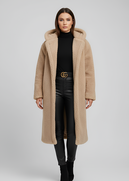 Women's Faux Fur Hooded Winter Coat