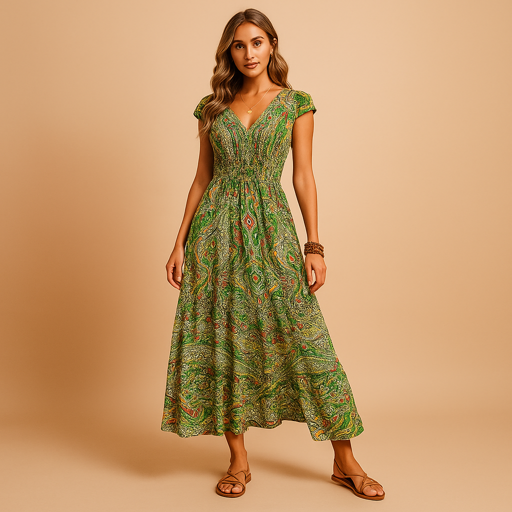 Women's Maxi Dress Flowy Summer Boho Style