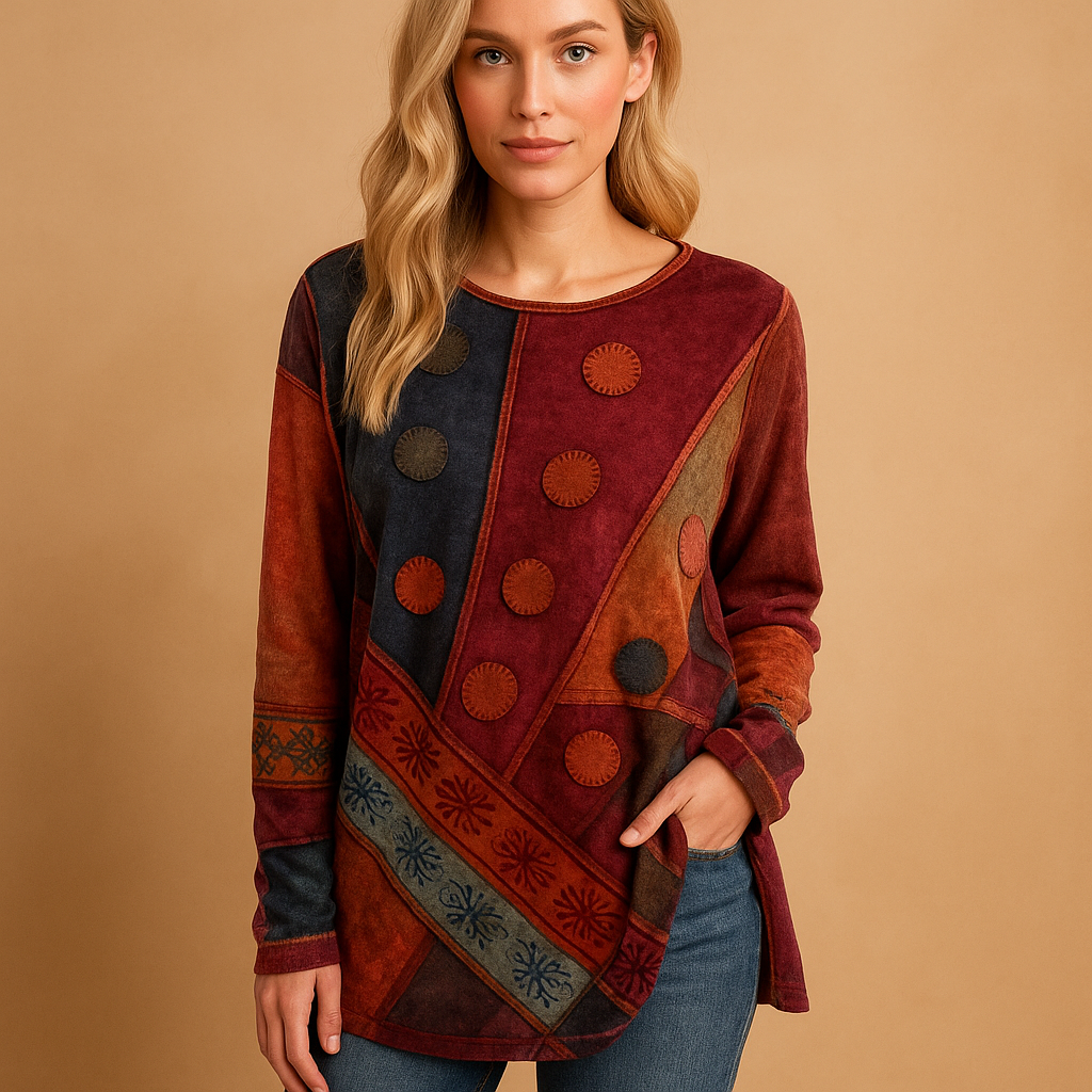 Women's Off Shoulder Ethnic Print