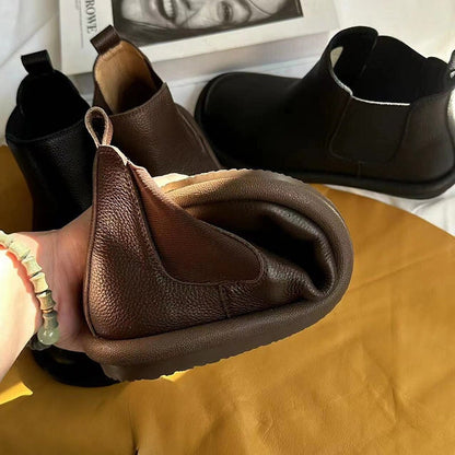 Women's Low Ankle Boots Elastic Panel Style