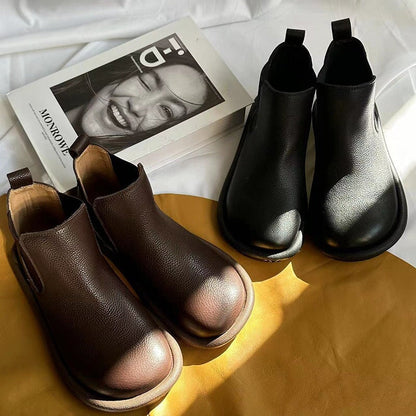 Women's Low Ankle Boots Elastic Panel Style