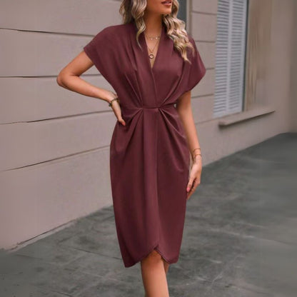 Denise Women's Draped Midi Dress