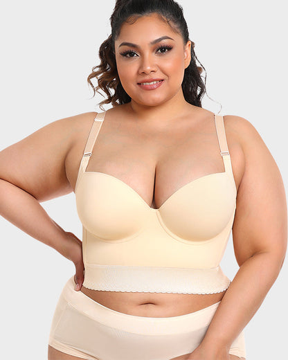 Women's Longline Padded Bra Support