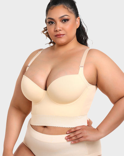 Women's Longline Padded Bra Support