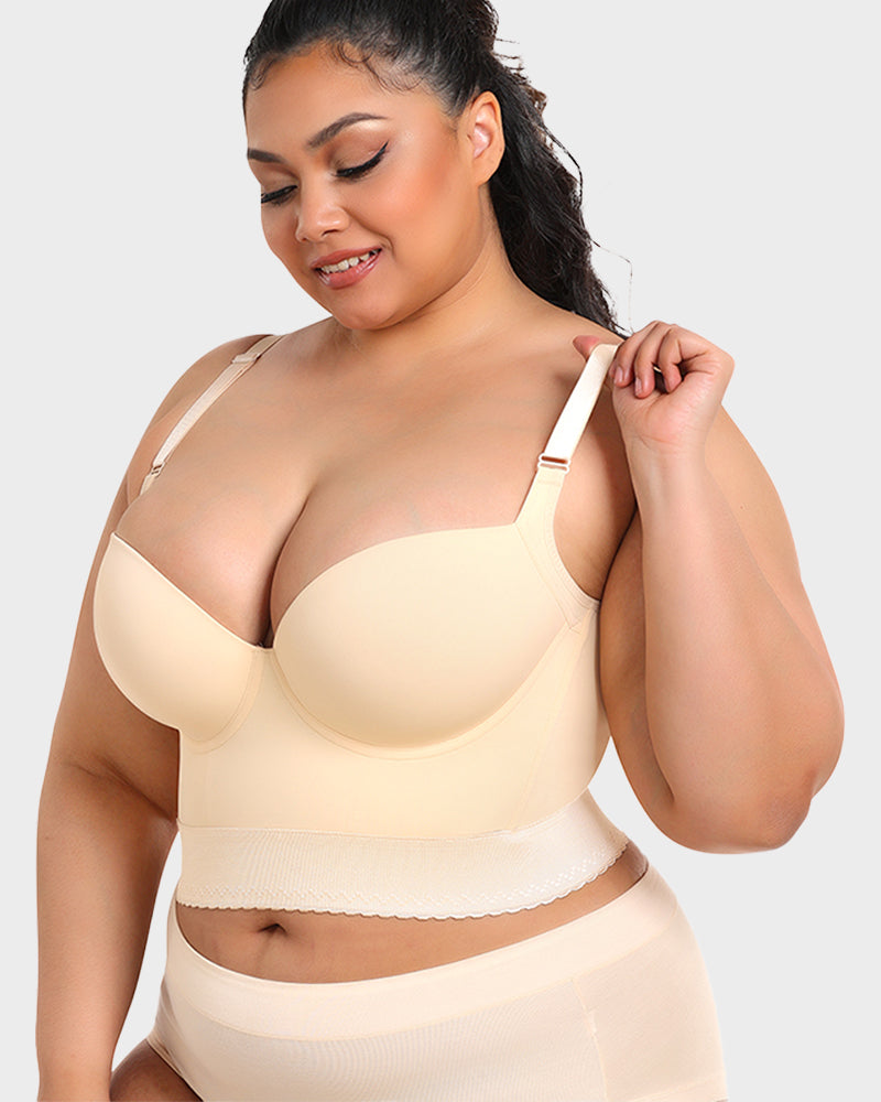 Women's Longline Padded Bra Support