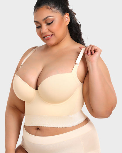 Women's Longline Padded Bra Support