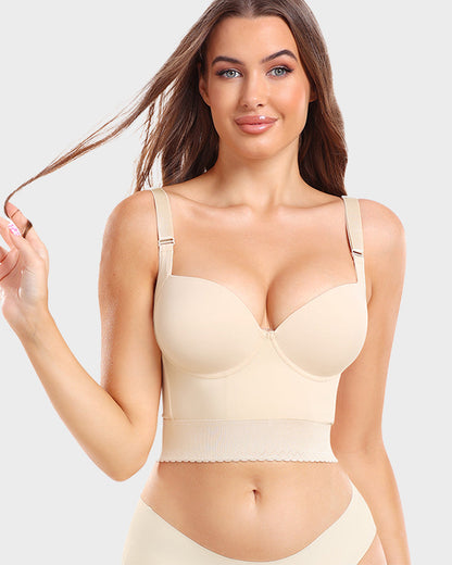 Women's Longline Padded Bra Support