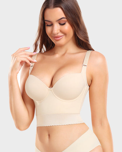 Women's Longline Padded Bra Support