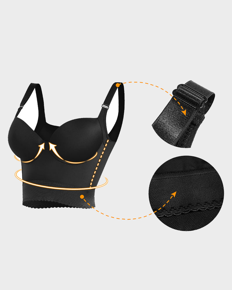 Women's Longline Padded Bra Support