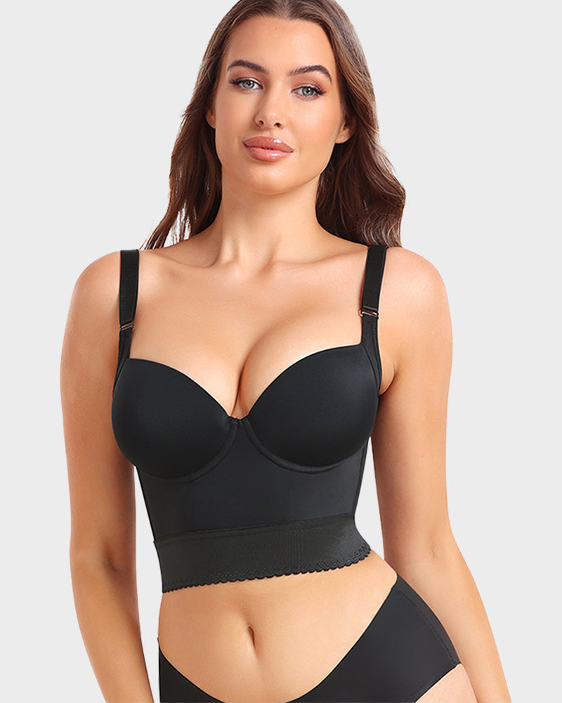 Women's Longline Padded Bra Support