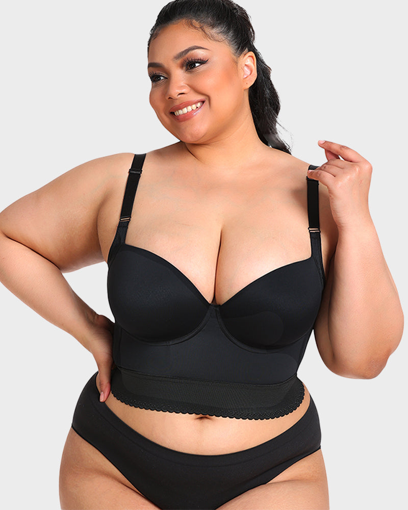 Women's Longline Padded Bra Support