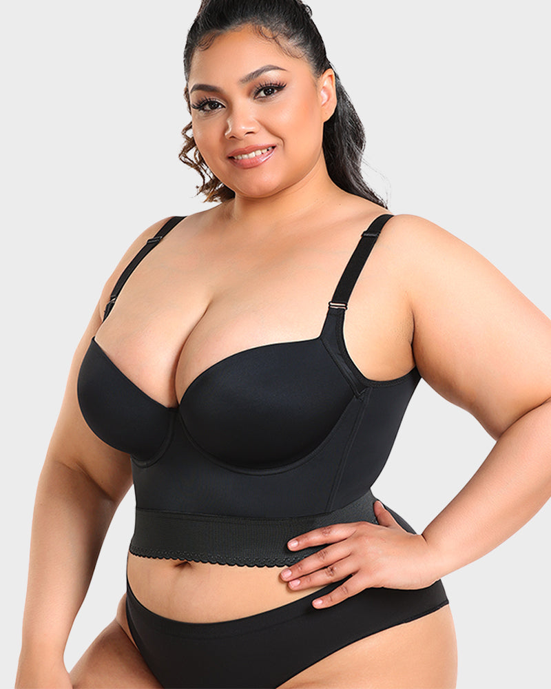 Women's Longline Padded Bra Support
