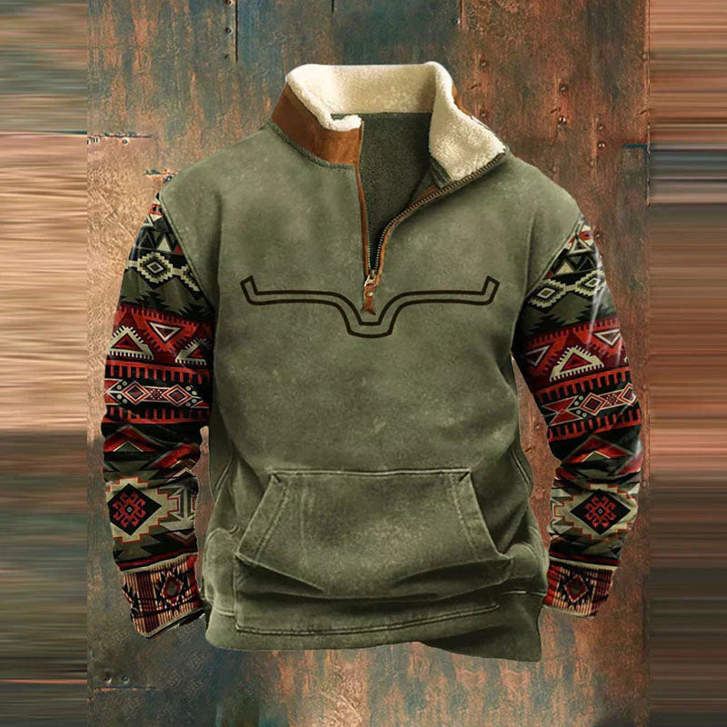 Men's Quarter Zip Pullover Sweater