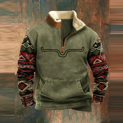 Men's Quarter Zip Pullover Sweater