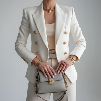 Caroline | Women’s Spring Double Breasted Tailored Jacket