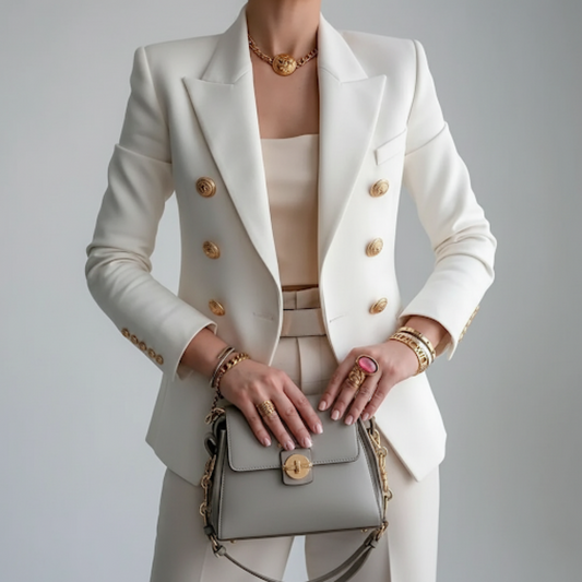 Caroline | Women’s Spring Double Breasted Tailored Jacket