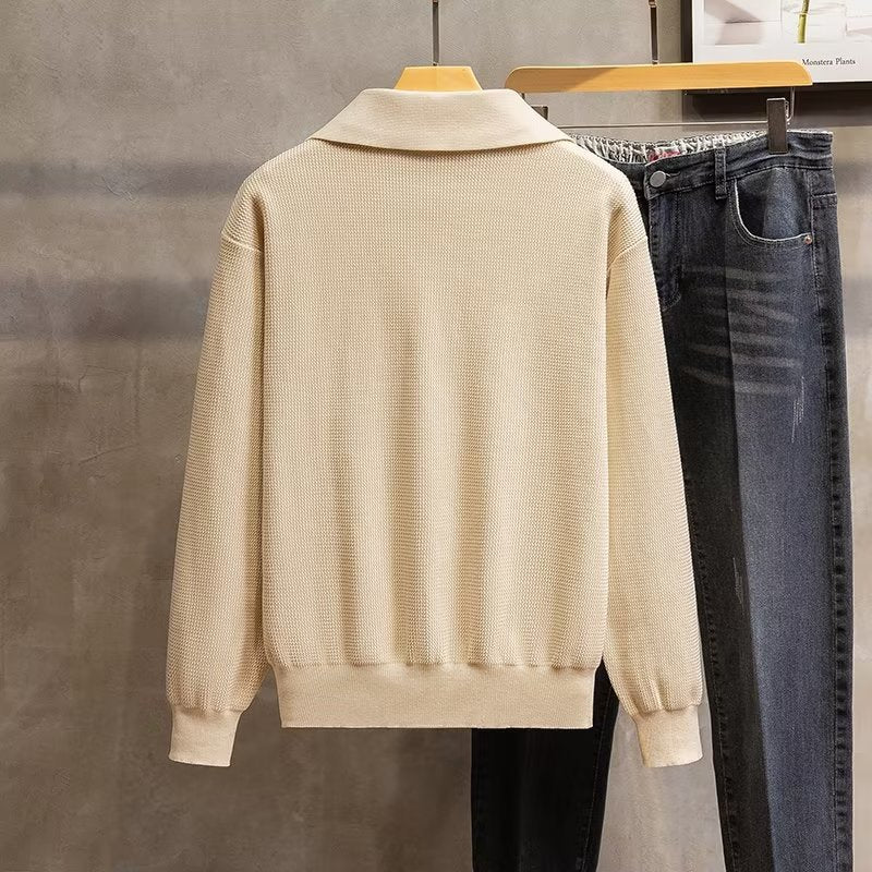 Image of Chris | Men's Collared Pullover Sweater