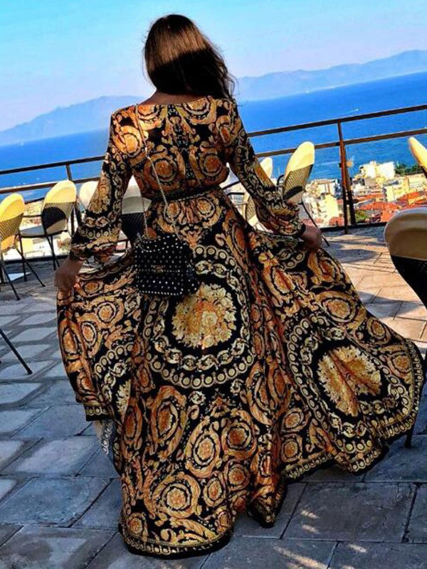 Image of Daisy | Women's Long Sleeve Wrap Maxi Dress
