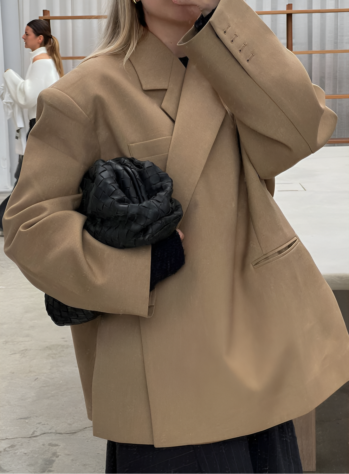 Women's Single Button Jacket Notched Lapel