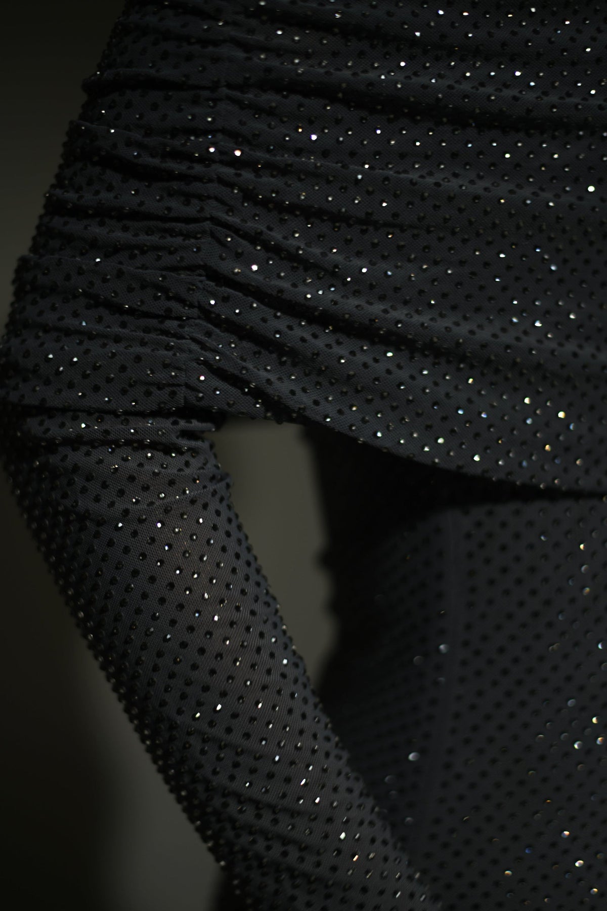 Women's Long Sleeve Maxi Dress Glitter Wrap
