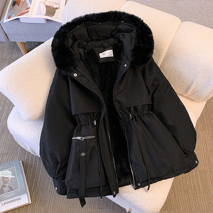 Women's Faux Fur Hood Winter Jacket