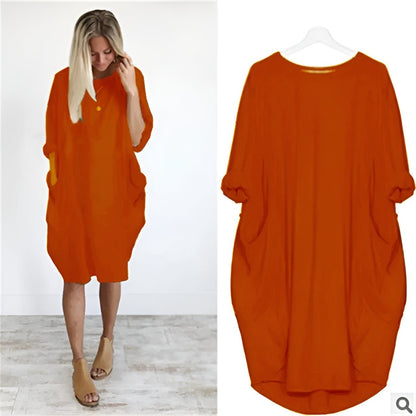 Women's Midi Dress With Pocket