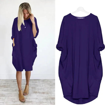 Women's Midi Dress With Pocket