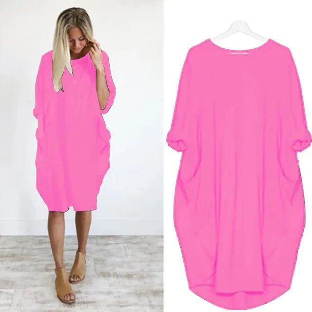 Women's Midi Dress With Pocket