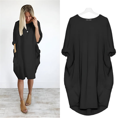 Women's Midi Dress With Pocket