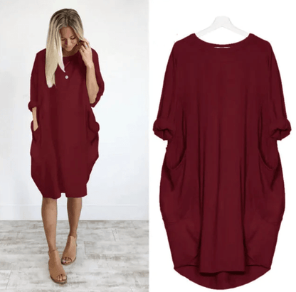 Women's Midi Dress With Pocket