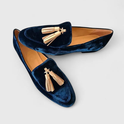 Women's Flat Slip-On Loafers Tassel Detail