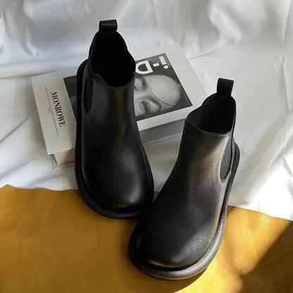 Women's Low Ankle Boots Elastic Panel Style