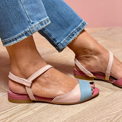Women's Flat Sandals Ankle Strap Open-Toe
