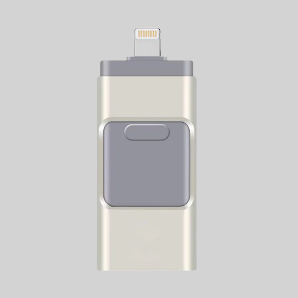 4-In-1 Usb Flash Drive Multi Connector Storage