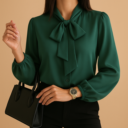 Women's Bow Tie Blouse
