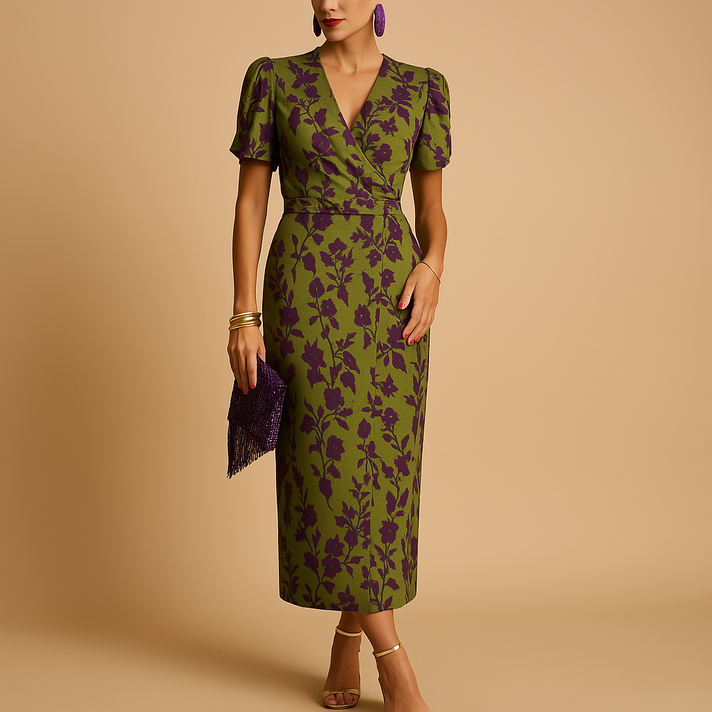 Women's Puff Sleeve Dress Flattering Fit
