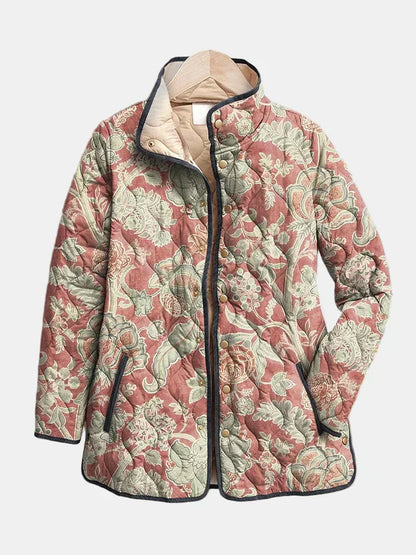 Women's Quilted Floral Print Jacket