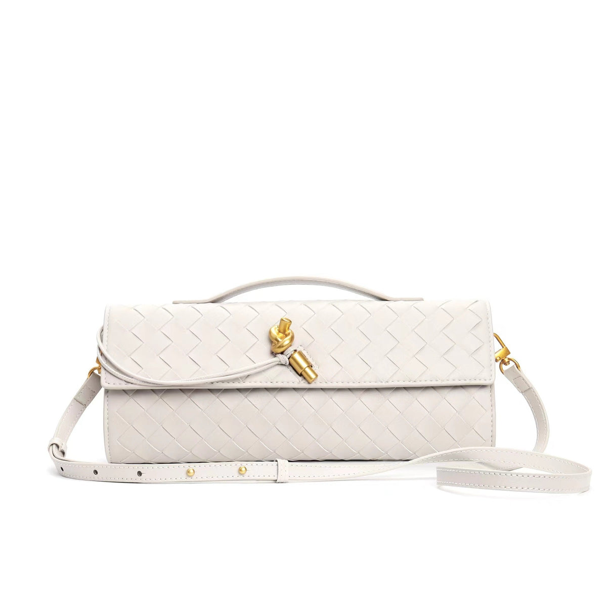 Women's Leather Backpack Braided Strap