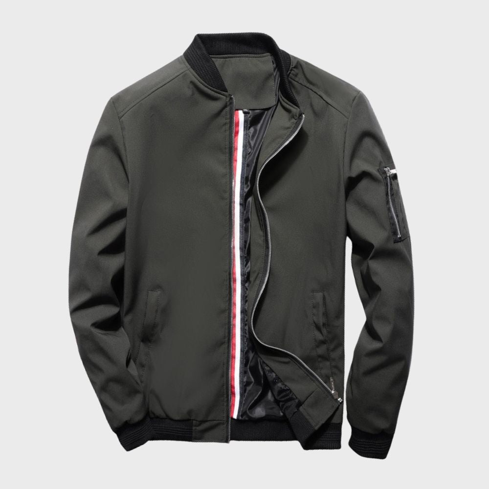 Image of Felix | Men's Slim Fit Full Zip Bomber Jacket