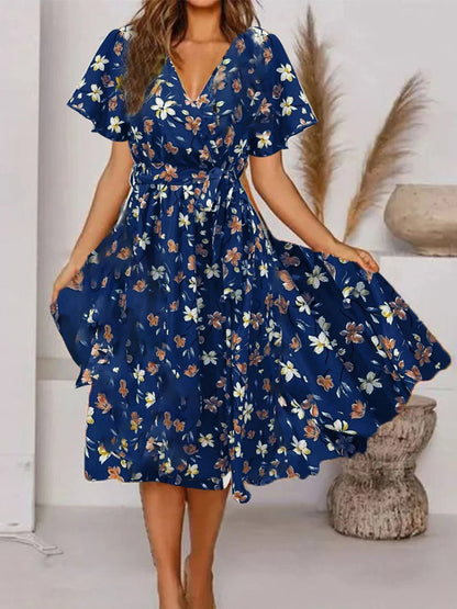 Gail Women's Floral Midi Wrap Dress
